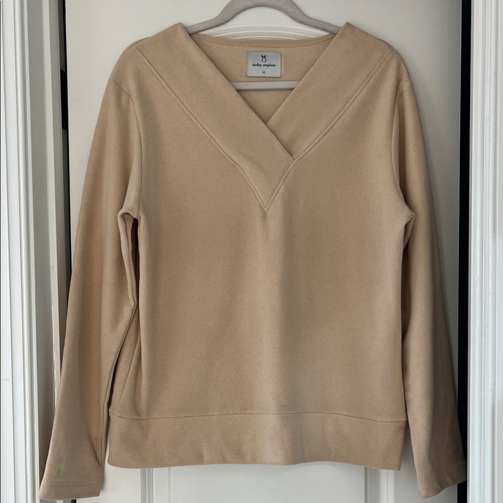 Dudley Stephens Valley V-Neck in Terry Fleece Medium EUC